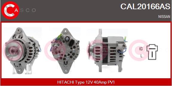 Casco CAL20166AS - Генератор vvparts.bg