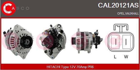 Casco CAL20121AS - Генератор vvparts.bg