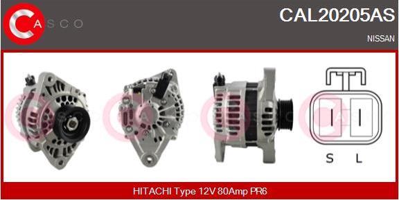 Casco CAL20205AS - Генератор vvparts.bg