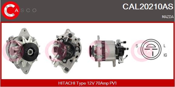 Casco CAL20210AS - Генератор vvparts.bg