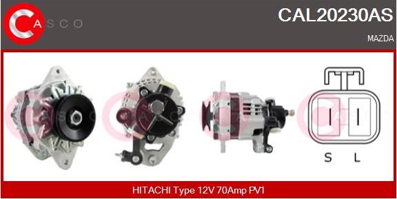 Casco CAL20230AS - Генератор vvparts.bg