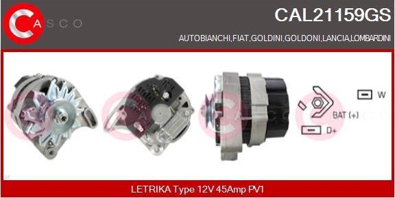 Casco CAL21159GS - Генератор vvparts.bg