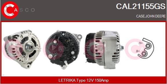 Casco CAL21155GS - Генератор vvparts.bg