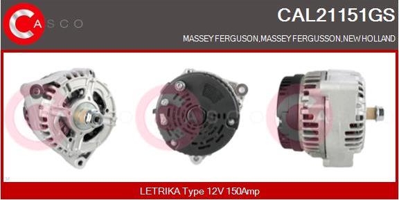 Casco CAL21151GS - Генератор vvparts.bg