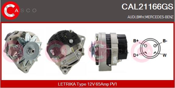 Casco CAL21166GS - Генератор vvparts.bg