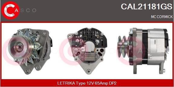 Casco CAL21181GS - Генератор vvparts.bg