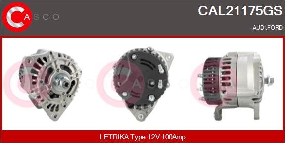 Casco CAL21175GS - Генератор vvparts.bg