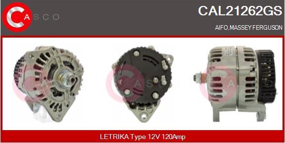 Casco CAL21262GS - Генератор vvparts.bg