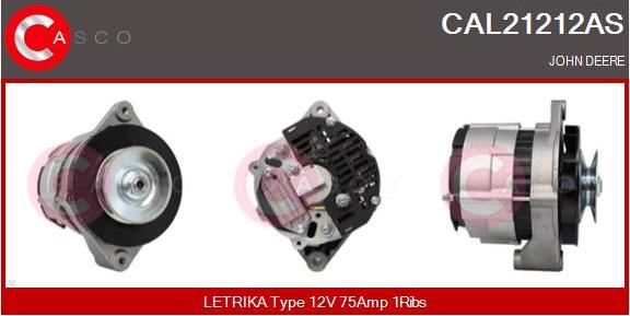 Casco CAL21212AS - Генератор vvparts.bg