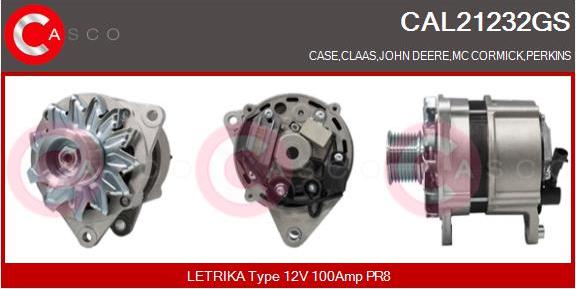 Casco CAL21232GS - Генератор vvparts.bg