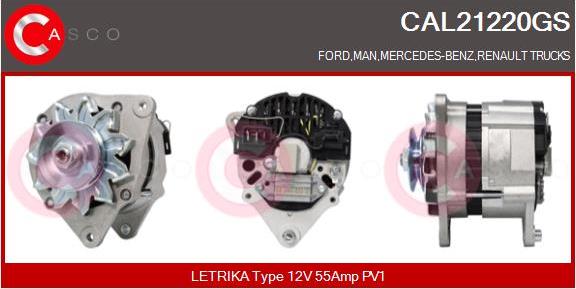 Casco CAL21220GS - Генератор vvparts.bg