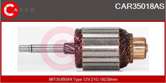 Casco CAR35018AS - Ротор, стартер vvparts.bg