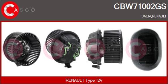 Casco CBW71002GS - Вентилатор вътрешно пространство vvparts.bg