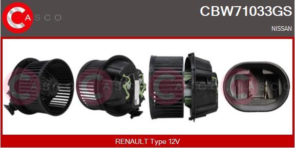 Casco CBW71033GS - Вентилатор вътрешно пространство vvparts.bg