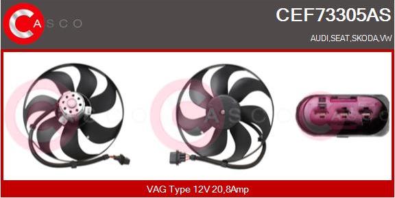 Casco CEF73305AS - Вентилатор, охлаждане на двигателя vvparts.bg
