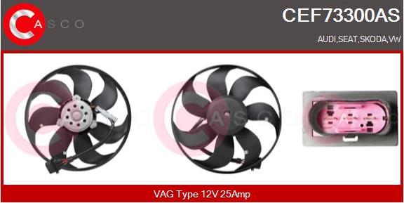 Casco CEF73300AS - Вентилатор, охлаждане на двигателя vvparts.bg