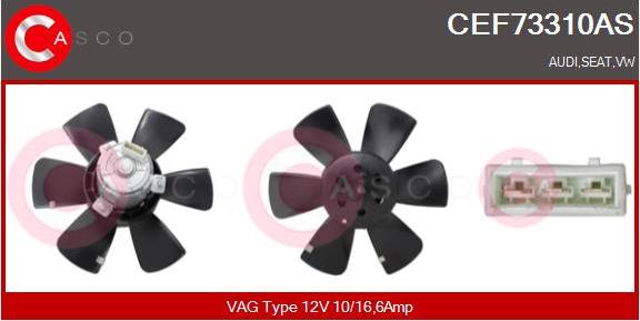 Casco CEF73310AS - Вентилатор, охлаждане на двигателя vvparts.bg