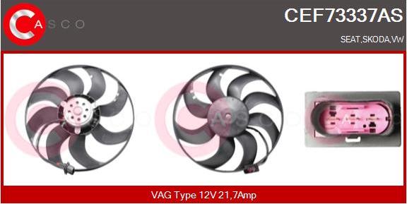 Casco CEF73337AS - Вентилатор, охлаждане на двигателя vvparts.bg