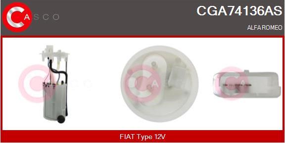 Casco CGA74136AS - Горивопроводен модул (горивна помпа+сонда) vvparts.bg