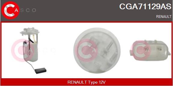 Casco CGA71129AS - Горивопроводен модул (горивна помпа+сонда) vvparts.bg