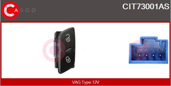 Casco CIT73001AS - Ключ, блокиране на вратата vvparts.bg