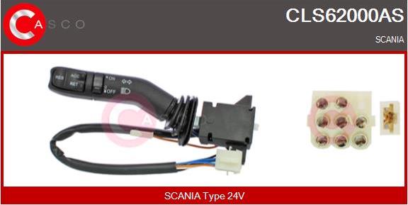 Casco CLS62000AS - Превключвател на кормилната колона vvparts.bg