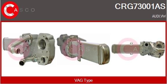 Casco CRG73001AS - Охладител, ЕГР система vvparts.bg