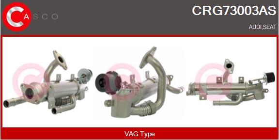 Casco CRG73003AS - Охладител, ЕГР система vvparts.bg