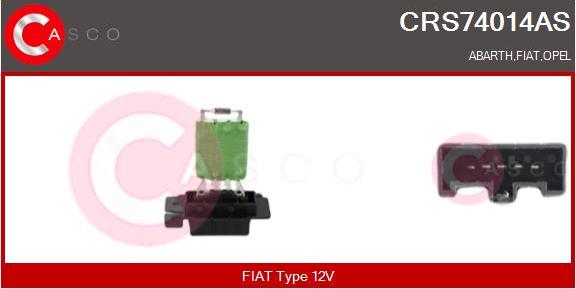 Casco CRS74014AS - Съпротивление, вентилатор за вътрешно пространство vvparts.bg