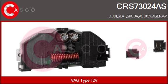 Casco CRS73024AS - Съпротивление, вентилатор за вътрешно пространство vvparts.bg