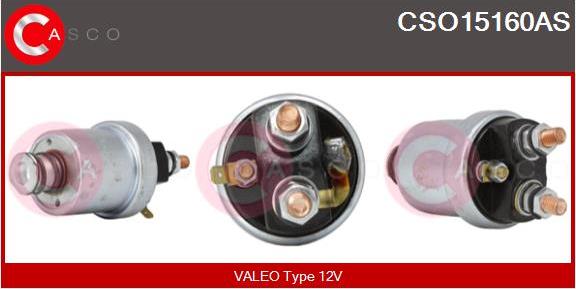 Casco CSO15160AS - Магнитен превключвател, стартер vvparts.bg