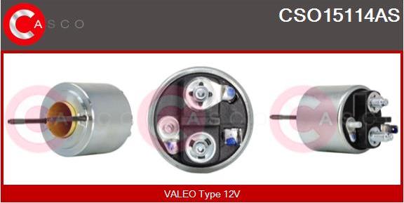 Casco CSO15114AS - Магнитен превключвател, стартер vvparts.bg