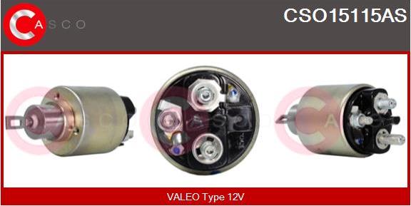 Casco CSO15115AS - Магнитен превключвател, стартер vvparts.bg
