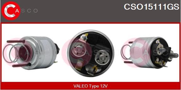 Casco CSO15111GS - Магнитен превключвател, стартер vvparts.bg