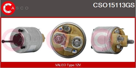 Casco CSO15113GS - Магнитен превключвател, стартер vvparts.bg