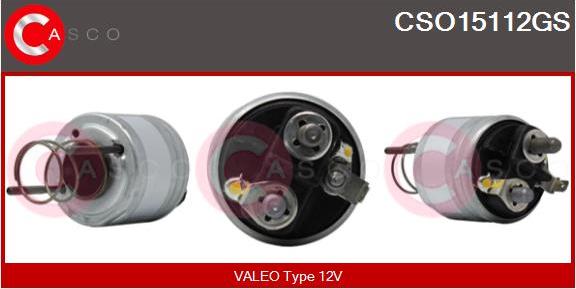 Casco CSO15112GS - Магнитен превключвател, стартер vvparts.bg