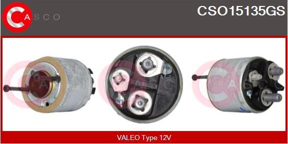 Casco CSO15135GS - Магнитен превключвател, стартер vvparts.bg