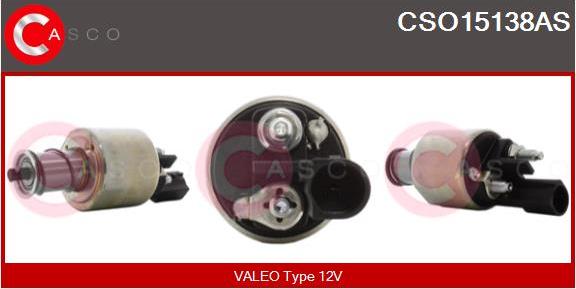 Casco CSO15138AS - Магнитен превключвател, стартер vvparts.bg