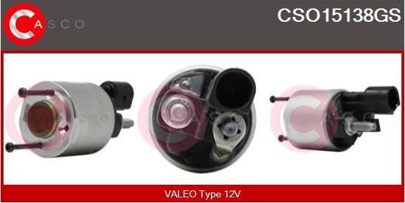 Casco CSO15138GS - Магнитен превключвател, стартер vvparts.bg