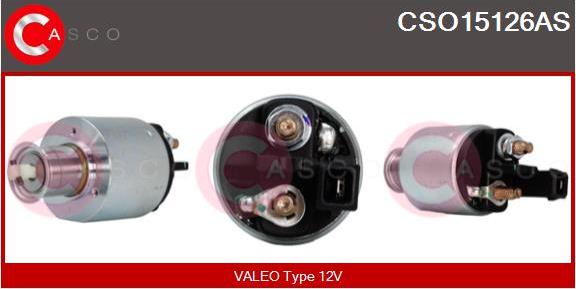 Casco CSO15126AS - Магнитен превключвател, стартер vvparts.bg