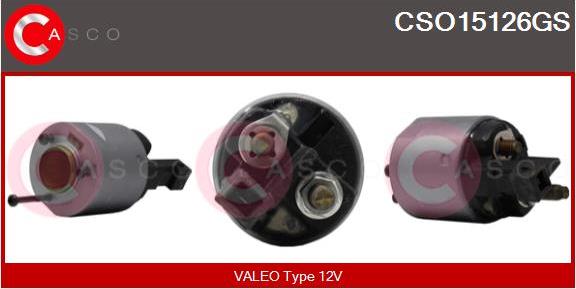 Casco CSO15126GS - Магнитен превключвател, стартер vvparts.bg