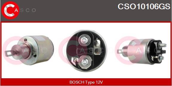 Casco CSO10106GS - Магнитен превключвател, стартер vvparts.bg