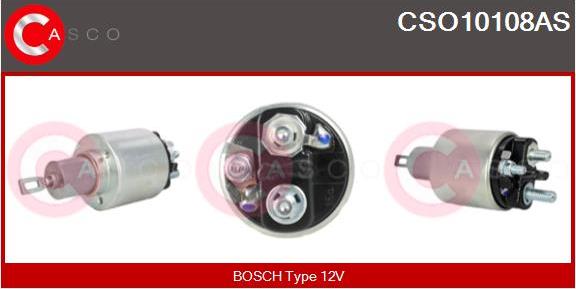 Casco CSO10108AS - Магнитен превключвател, стартер vvparts.bg