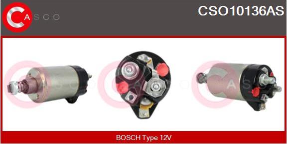 Casco CSO10136AS - Магнитен превключвател, стартер vvparts.bg