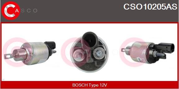 Casco CSO10205AS - Магнитен превключвател, стартер vvparts.bg