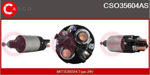 Casco CSO35604AS - Магнитен превключвател, стартер vvparts.bg