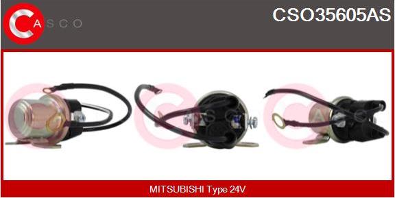 Casco CSO35605AS - Магнитен превключвател, стартер vvparts.bg