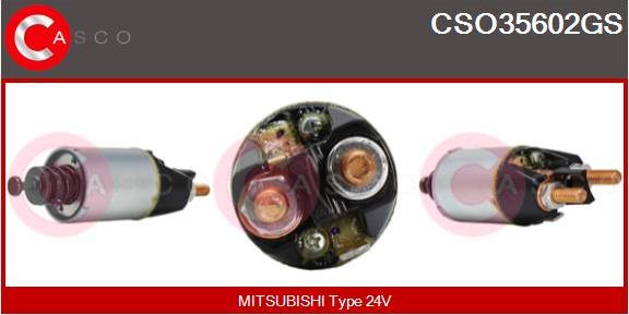 Casco CSO35602GS - Магнитен превключвател, стартер vvparts.bg