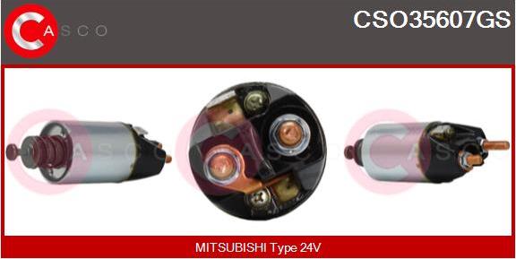 Casco CSO35607GS - Магнитен превключвател, стартер vvparts.bg