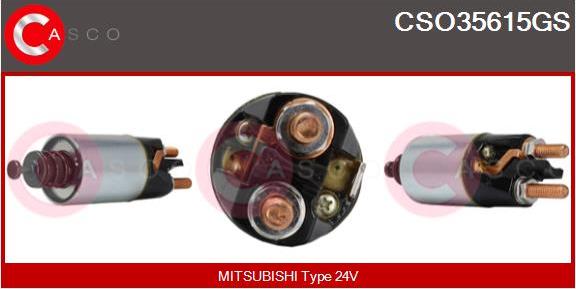 Casco CSO35615GS - Магнитен превключвател, стартер vvparts.bg